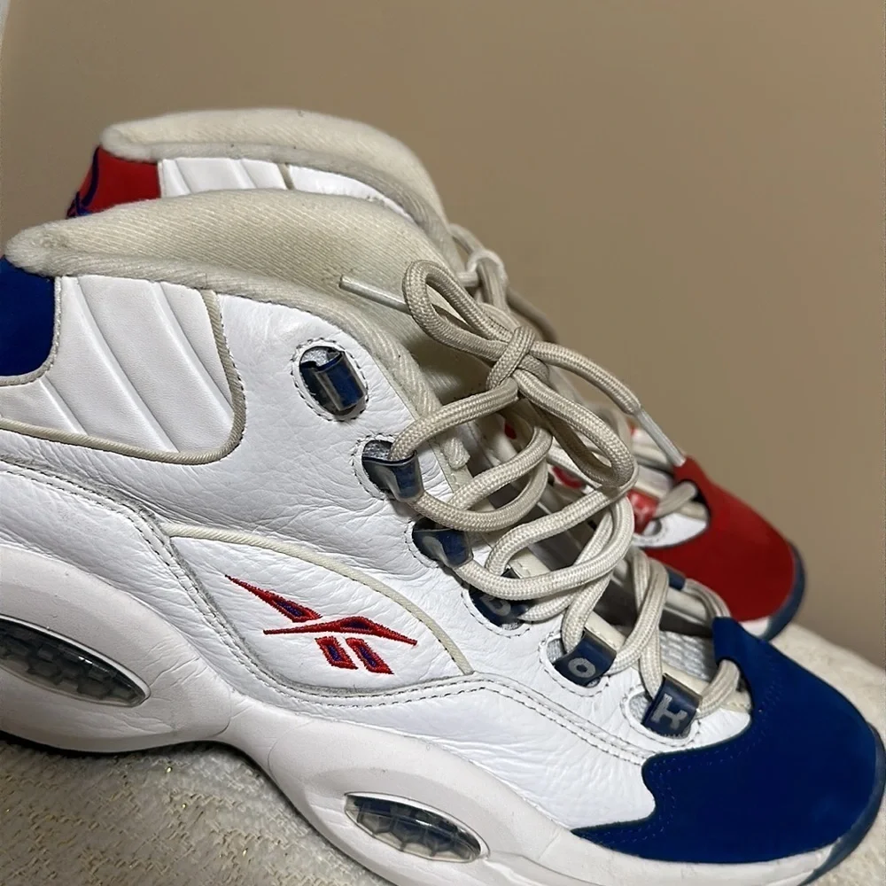 Allen Iverson Sneakers REEBOK Question Mid Double Cross (Blue/Red)
